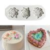 3 Cavities Flower Molds Silicone Mould Baking Molds Casting Molds Epoxy Resin Molds Candle Molds Chocolate Molds