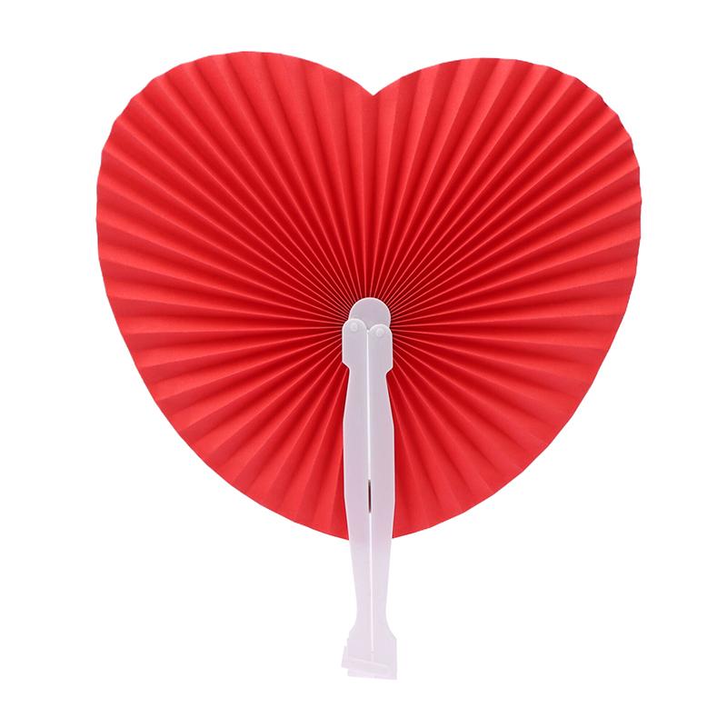 

1 шт. Свадебный бумажный веер в форме сердца для сувениров на день рождения, годовщину, помолвку, крестины ребенка, подарки для гостей красный