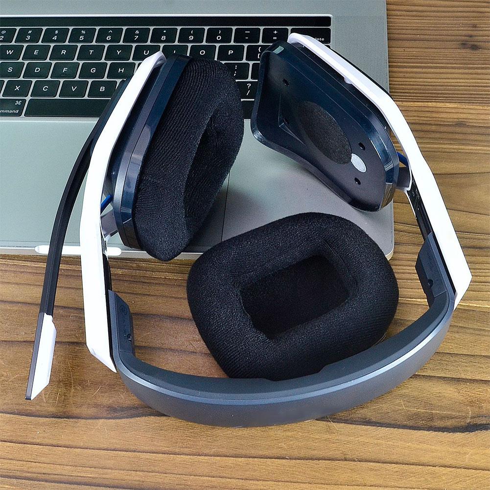 Velvet with Memory Foam Ear Cushion Cover Headphones Ear Pads Replacement Earpads for Logitech Astro A20