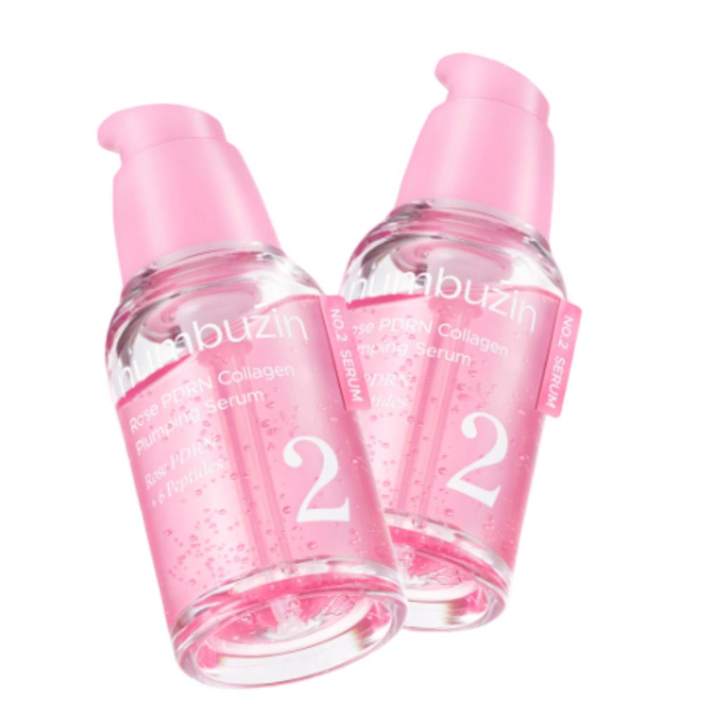 

Numbersin No.2 Rose PDRN Collagen Plumping Serum Duo 30ml × 2 – Hydration & Firming