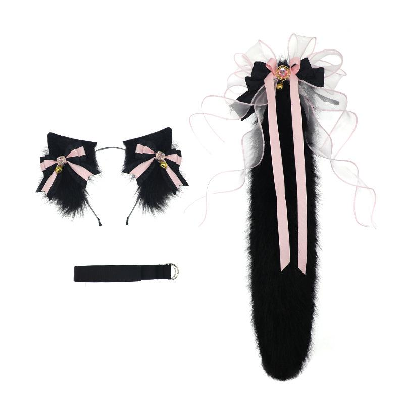 Tamamo - No - Mae Cat Girl Cosplay Set - Ear Headband & Tail (Anime Convention Prop)