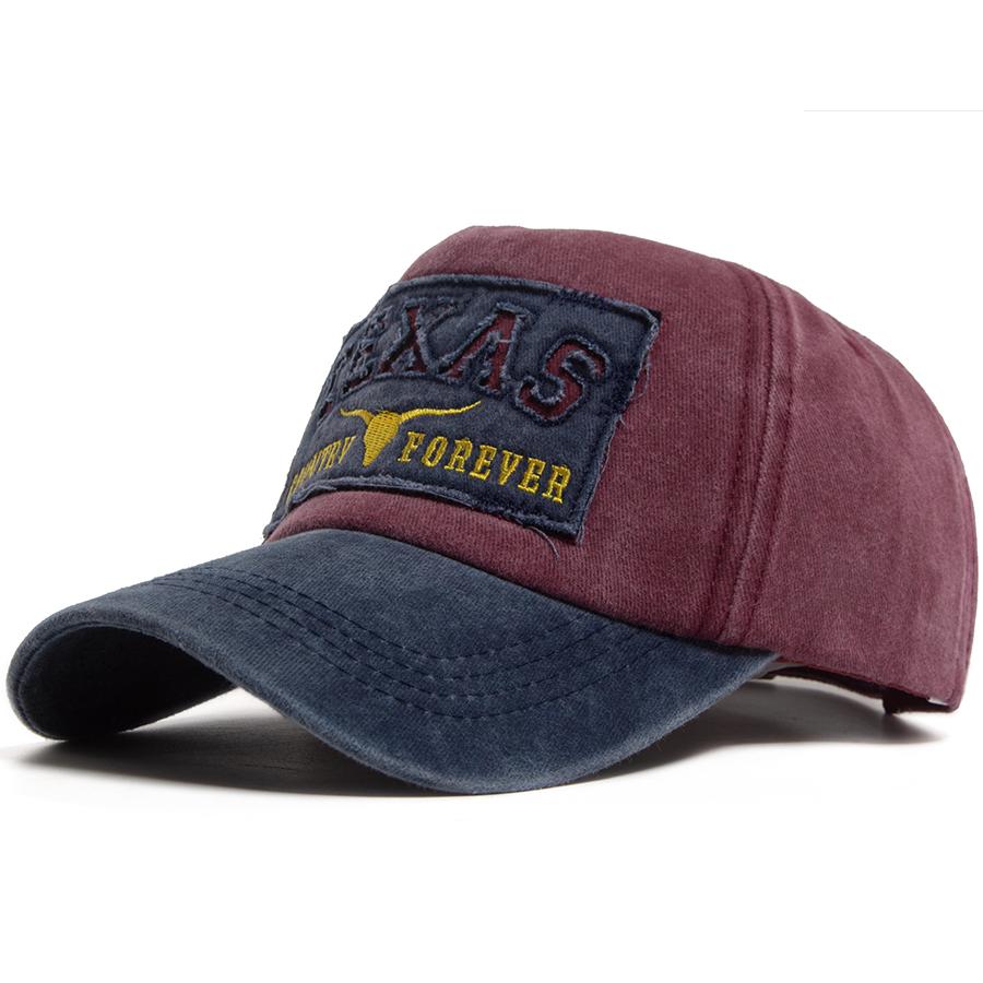 Fashion Men Baseball Cap Vintage Washed Cotton Embroidery Hip Hop Hat Summer Truck Cap Outdoor Casual Women Sun Visor Adjustable