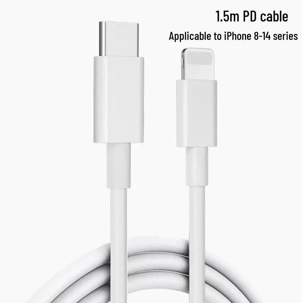 Apple 35W Fast Charger Set: 20W PD Charger & Cable for iPhone 8-14, 3C Certified