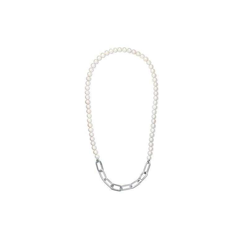Pandora Collana da Donna Serie Catena Xixin Perle Personalizzate Mix and Match Argento 925 Stile 399658C01