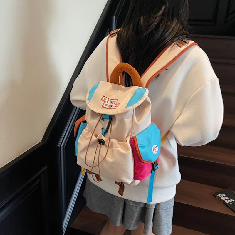 Jmg Bags Women's Blue Ultra-Light Ins Style Backpack Multifunctional Trendy Student Backpack Leisure Travel Commuting Versatile Backpack