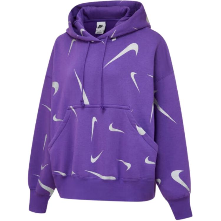 New Nike Sweatshirt Women's Space Purple/Wolf Gray FB8744-599