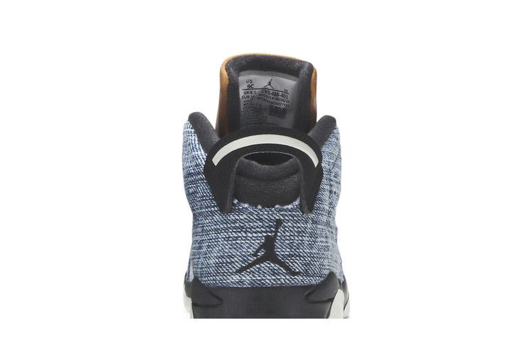 Kids' Sneakers Nike Jordan 6 Retro Washed Denim (TD) Washed Denim/Sail-Varsity Red-Black