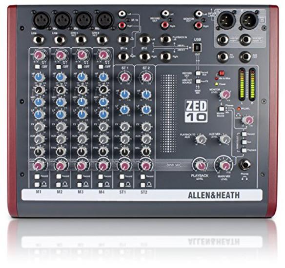 

ALLEN&HEATH Компактний міксер з USB ZED-10