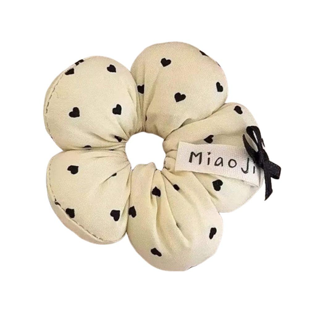 Ornament Hair Band Elastic Hair Tie Ring New Flower Scrunchies  Daily Accessories