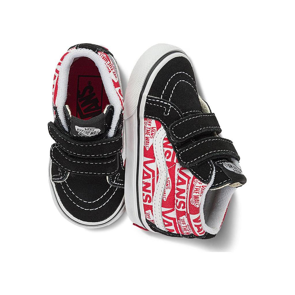 Vans Sk8 Reissue Mid Top Toddler Shoes Baby Shoes Black Red White VN0A5DXDBRR