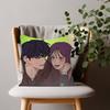 Ovely Korean Manhwa Operation True Love Cushion Cover Soft Pillow Case for Sofa Living Room Home Office Decor Protective Covers