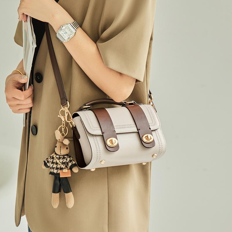 Mrs. Qiao Bag New Versatile Crossbody Bag Light Luxury Mini Bag High-Quality Texture Niche Genuine Leather Women's Bag