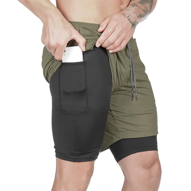 Sportshorts für Herren, Sommer, lässig, schnell trocknend, Fünf-Punkte-Hose, atmungsaktiv, Training, Fitnesshose
