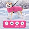 Winter Warm Velvet Fleece Dog Coat Waterproof Reflective Jacket Pet Cotton-padded Jacket Coat For Medium Large Dogs
