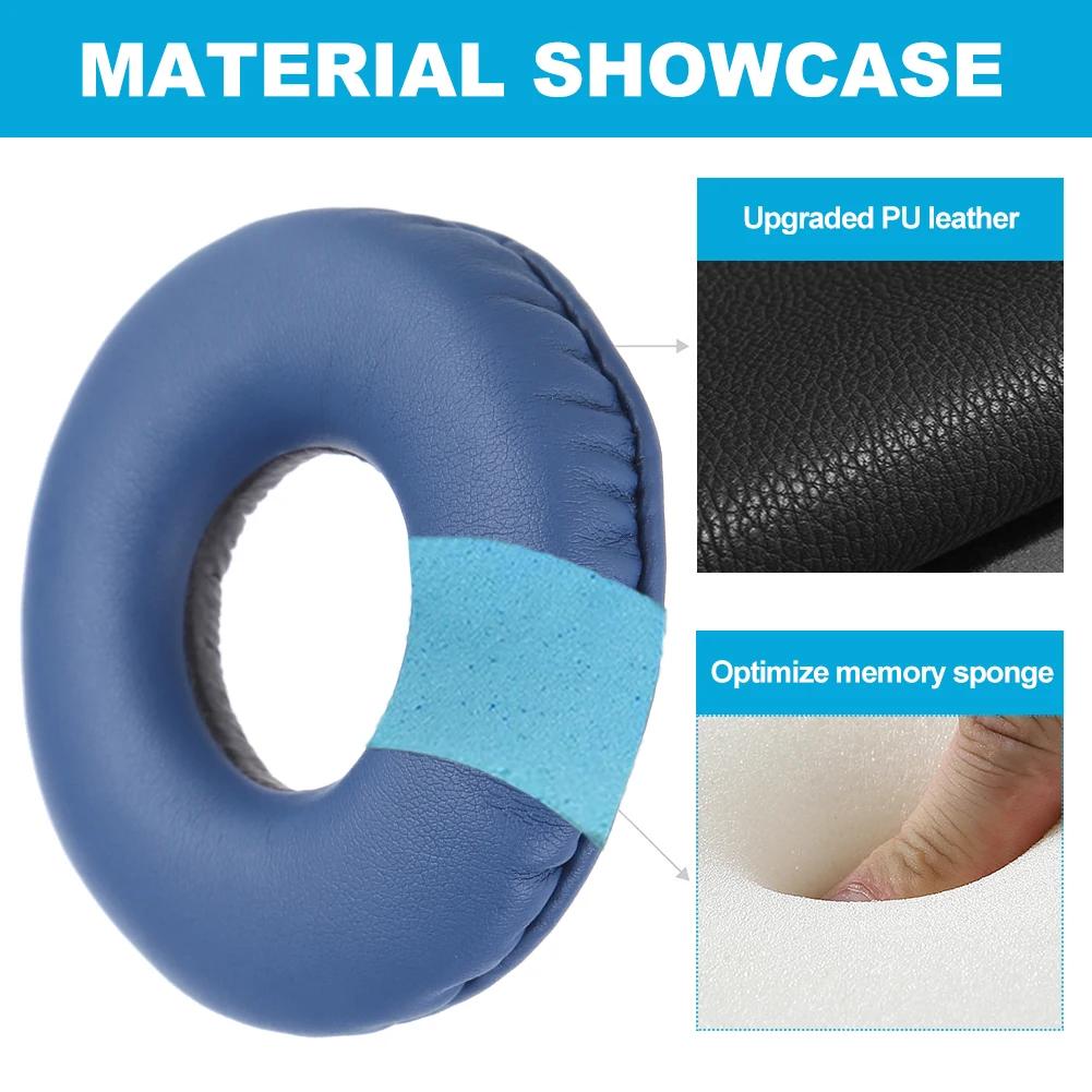 1 Pair Replacement Ear Cushion Memory Foam Earmuff PU Leather for Sony WH-CH500 ZX330BT ZX310BT for Sony ZX100 ZX 600 V150 V300