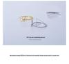 14 Karat vergoldeter Zirkon-Schmetterlingsring, S925-Silber, elegantes, schlankes Design für Damen.