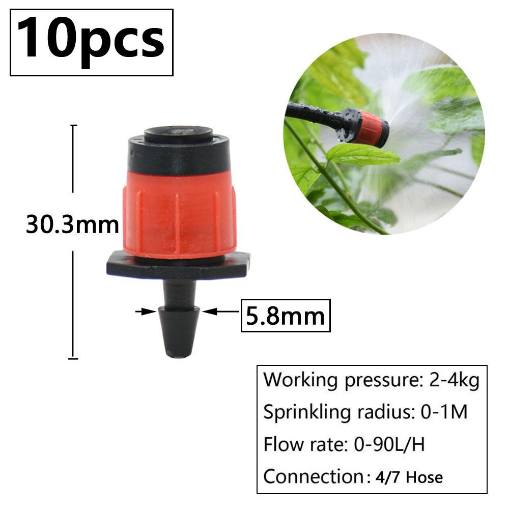 

Garden Irrigation Sprinklers with Stake Adjustable Atomizing Refraction Drippers Watering Vortex Nozzles 1/4 Barb