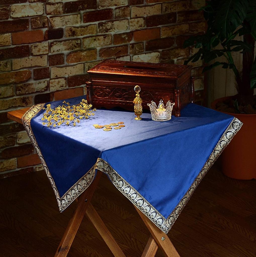 Kuai Tarot Set of 2 or with Velvet for Tarot Thick Magic Tricks Set with Small Cloths, 68x68cm, 3, Pouch, Cards, Divination, Readings, Tablecloths,