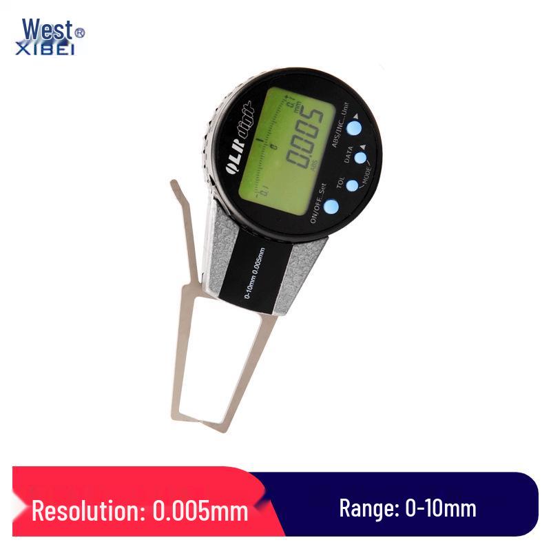 Northwest Qinghai Qingliang Digital Display Outer Caliper with Dial, Measures Outer Diameter and Groove Hole Diameter (0-10mm)