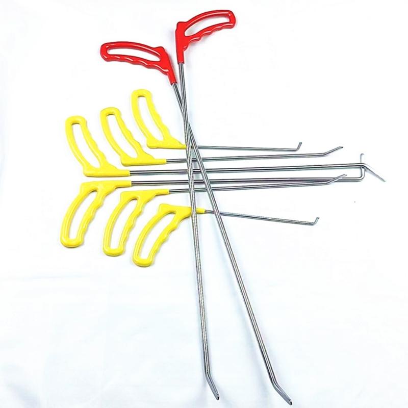 2Pcs/8Pcs Car Body Repair Removal Tools Automotive Door Dent Repair Hooks Stainless Steel Push Rods Kits