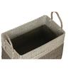 Korbset Home ESPRIT Weiß Schwarz Natur Seegras Boho 44 x 25 x 38 cm (2 Stück)