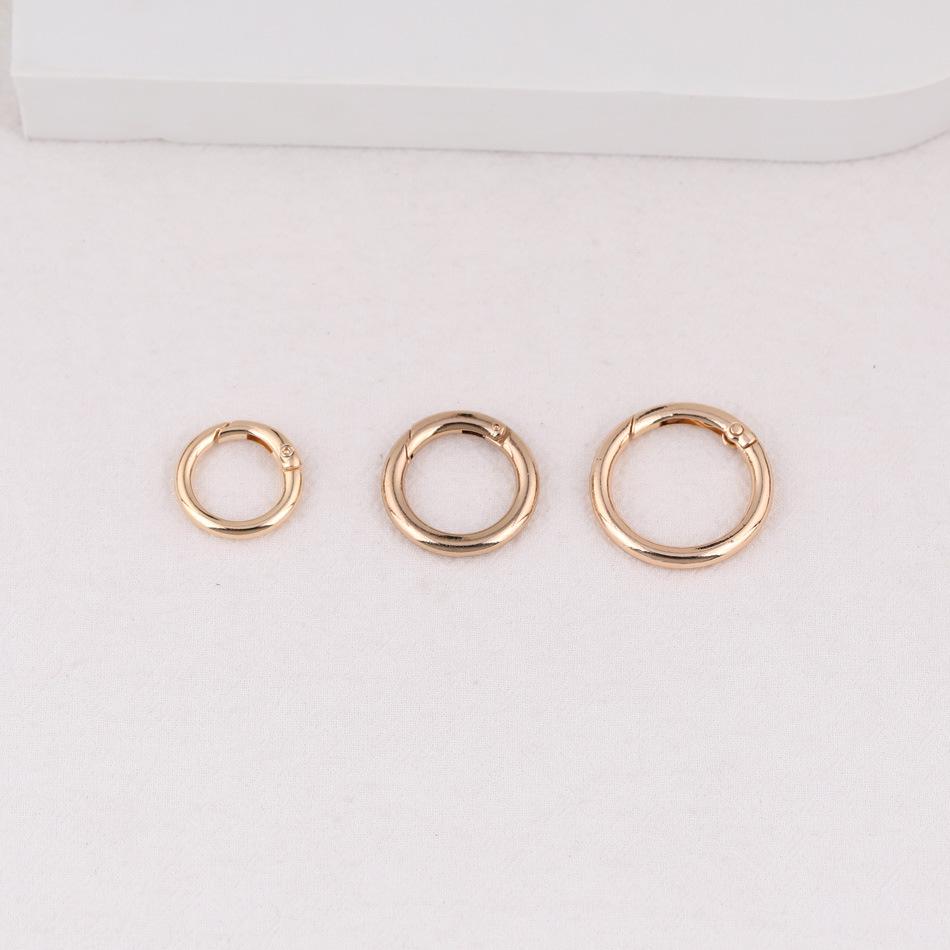 Alloy Spring Snap Open Ring for DIY Keyring, Pendant, or Bag Accessories