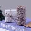 100M/Roll 2mm Two Color Cotton Rope Bakers Twine Cord String For DIY Home Party Handmade Christmas Gifts Packaging Decoration