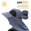 Lightweight UV Hat Men's or Women's Summer Outdoor Sunshade Cap Large Brim Sun Hat Face Shield Neck Protection Fishing Sunscreen