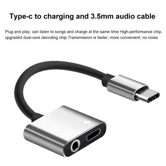 Type-C 3.5mm Audio Adapter Fast Convenient Noise-Free Music Listening Charging High-Performance Audio Converter