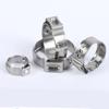 5pc-20pcs Hose Clamps Single Ear Stepless 5.3-60mm 304 Stainless Steel Hose Clamps Cinch Clamp Rings for Sealing Kinds of Hose