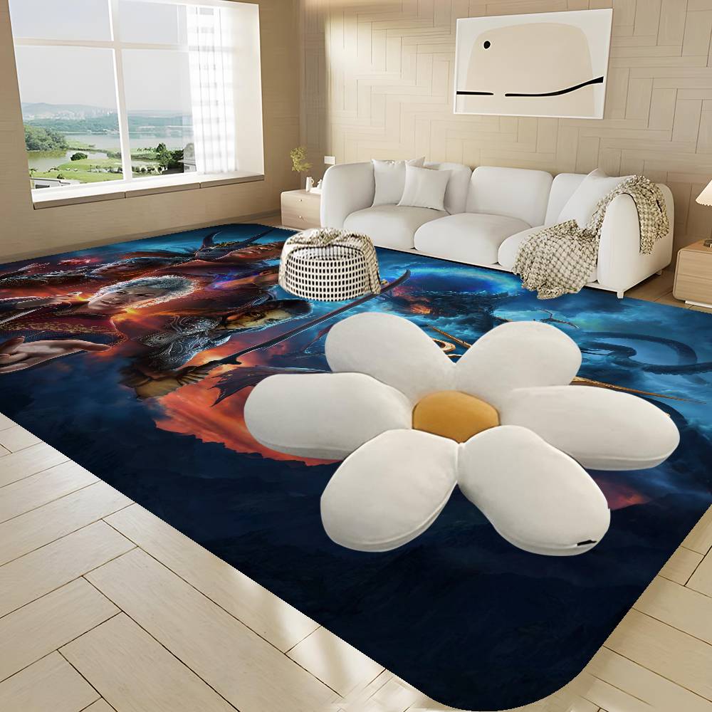 Game Baldurs Gate Floor Mat Non-Slip Laundry Room Mat Laundry Decor Balcony Child Living Room Bedside Mats