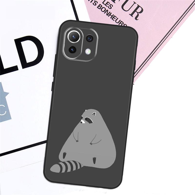 Cartoon Raccoon Kawaii Case For Xiaomi 17 Ultra 14 15 13T 14T 15T Pro POCO F8 Ultra X3 X5 X6 F5 F6 F7 X7 Pro Cover
