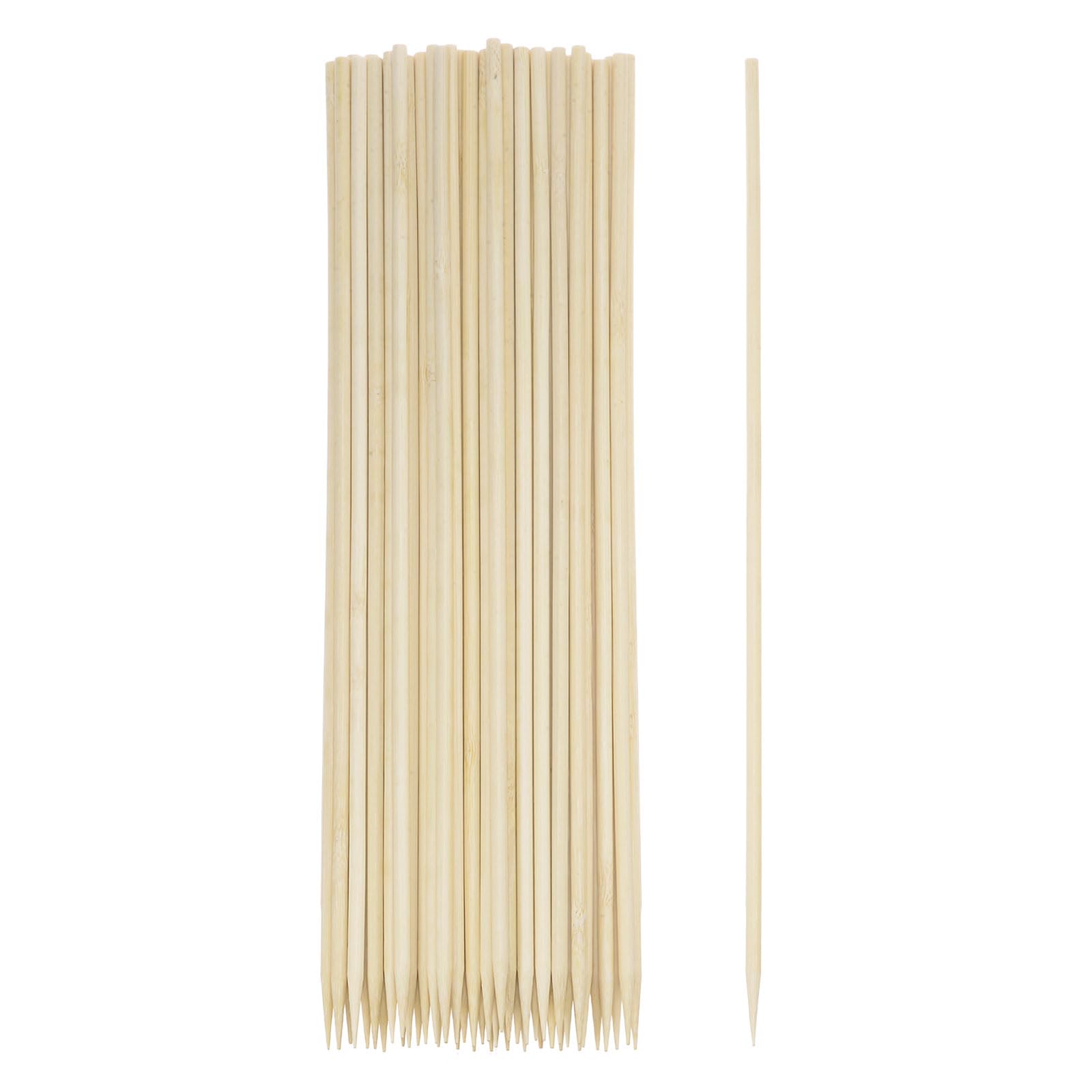 

uxcell 200-Piece Bamboo Skewers, 12 5mm Diameter, Natural Wood Cocktail Picks for BBQ, Appetizers, Grilling, and Fruit