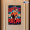 1pc Disney Wreck-It Ralph Metal Tin Sign - 20.32x30.48 Cm Colorful Movie Art, Durable Iron Wall Decor for Home, Holiday, Game Ro