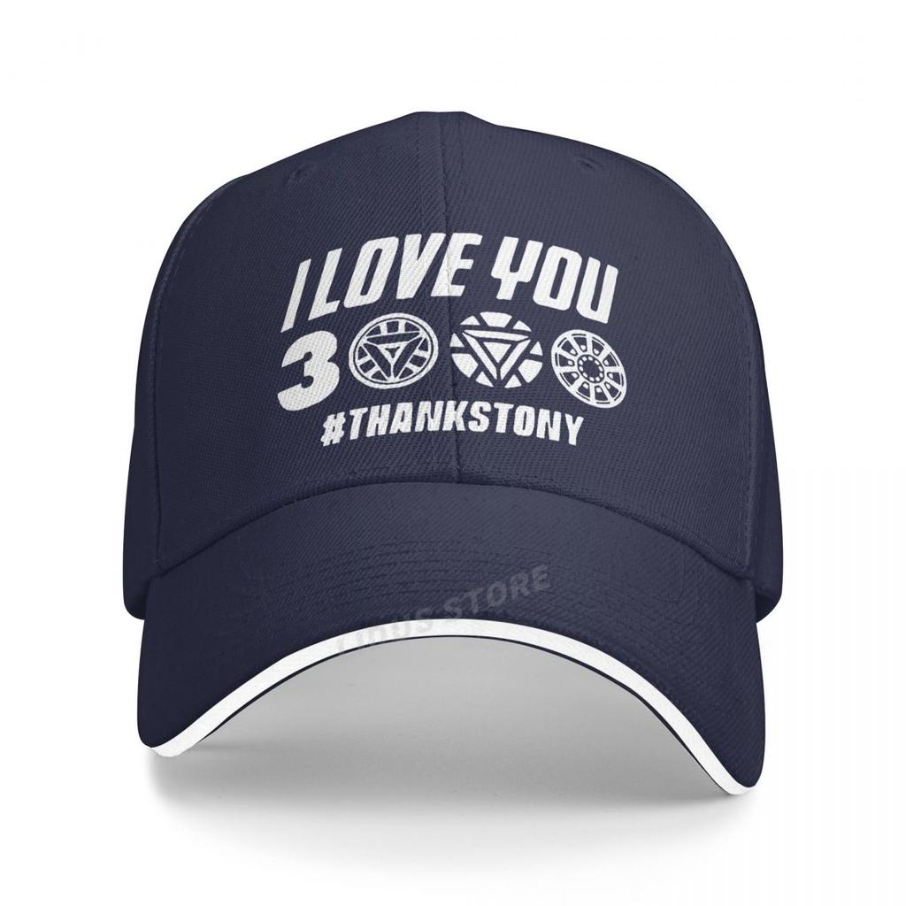 I Love You 3000 Times Thank Tony Stark Herren Baseballkappe Sommer Neue Fans Unisex Verstellbarer Sommer Papa Hut Outdoor Snapback Hüte