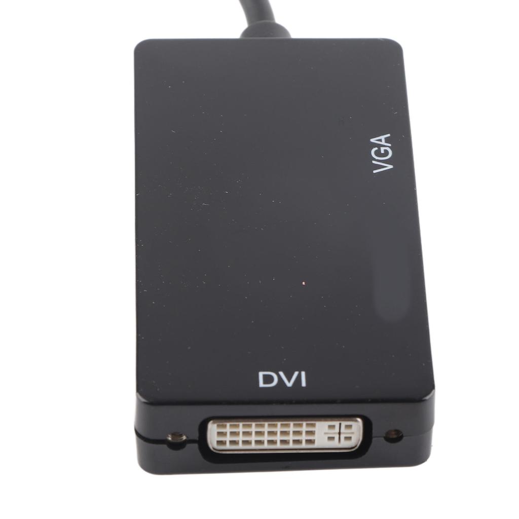 Mini Displayport Adapter 60Hz 2.25Gbp VGA HD DVI Output Copper ABS Mini DP Adapter for Laptop TV Monitor Black