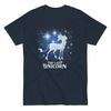 Vintage Einhorn Mystisches Wesen Schwarzes T-Shirt