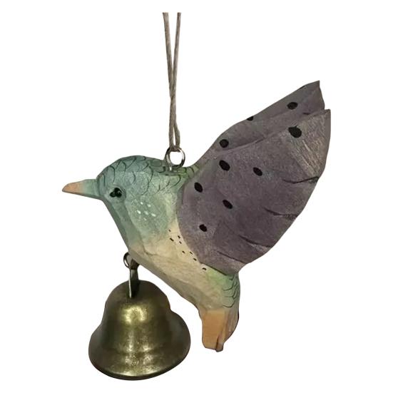 

Ручная работа Деревянная колокольчик ветра с колибри Погодоустойчивый Для помещения и улицы Сад Патио Резьба Колибри Подвесной колокольчик ветра Украшение