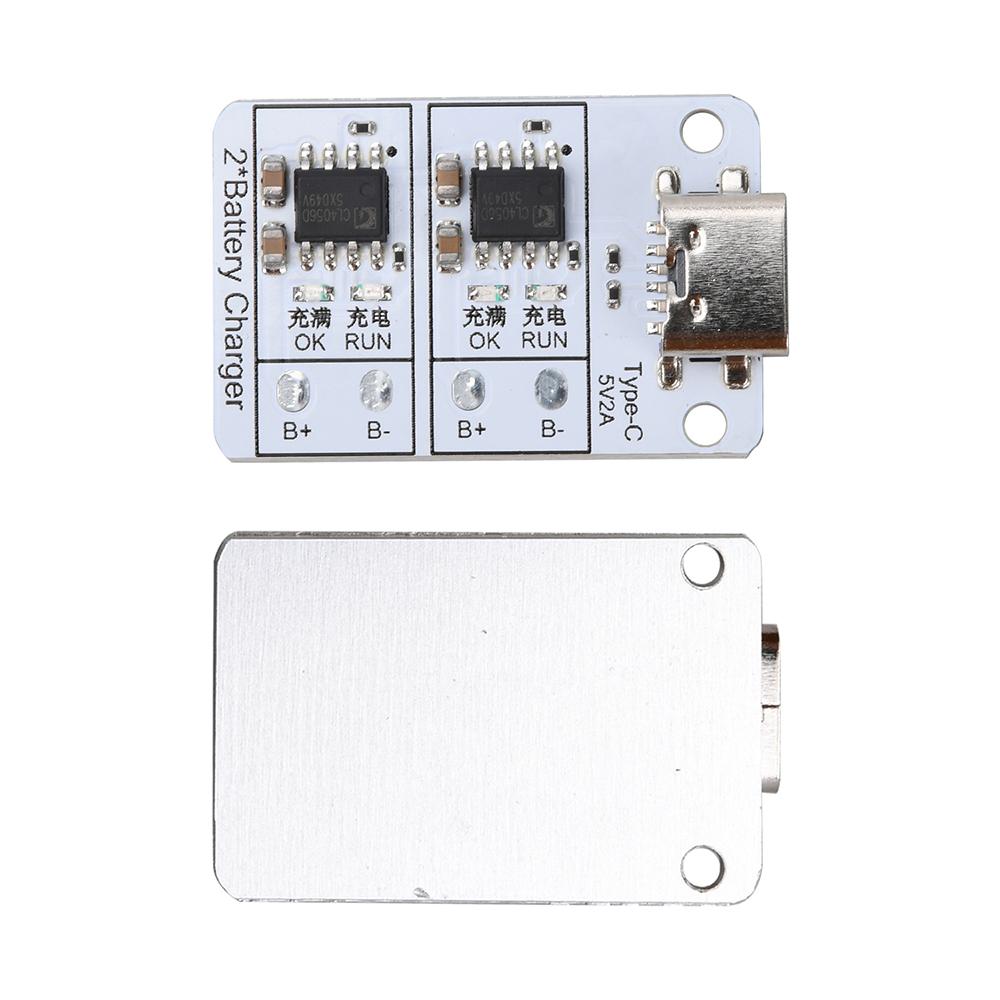 

DC 5V 1S 1A Dual Channel Lithium Battery Charging Module 18650 Lithium Battery 3.7V 4.2V Bidirectional Battery Charger Protectio