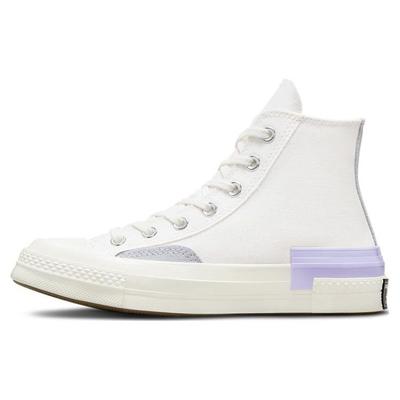 Chuck 70 High Color Pop Layers Kadın Spor Ayakkabı Krem Rengi Vintage-Beyaz Kayrak-Leylak A03735C