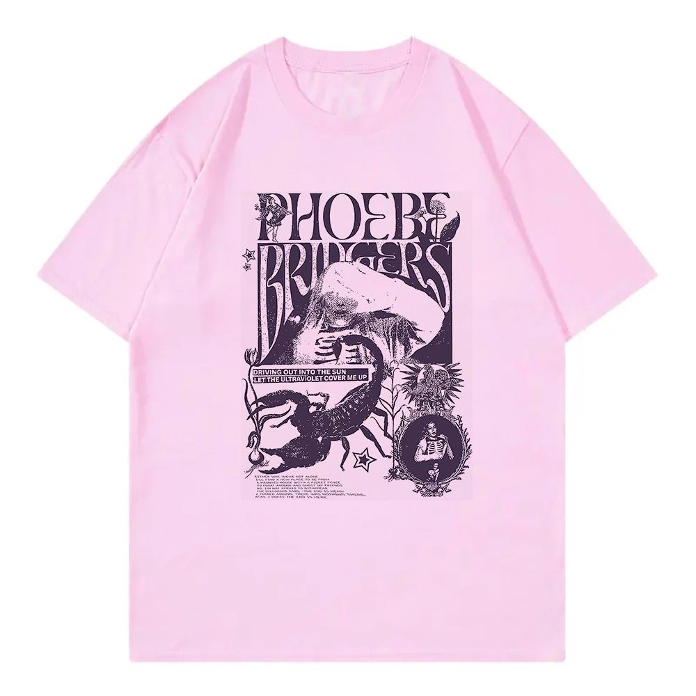 Phoebe Bridgers na turné Tričko Módní Dámské Oblečení Harajuku Tričko Unisex Vysoce Kvalitní Bavlněná Trička Grafická