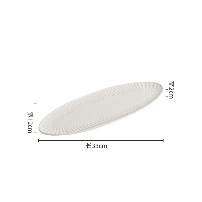 

Рельефная текстура Керамическая длинная тарелка Тарелка для суши Тарелка для десерта Тарелки для рыбы Ресторан Молекулярная кухня Креативная посуда