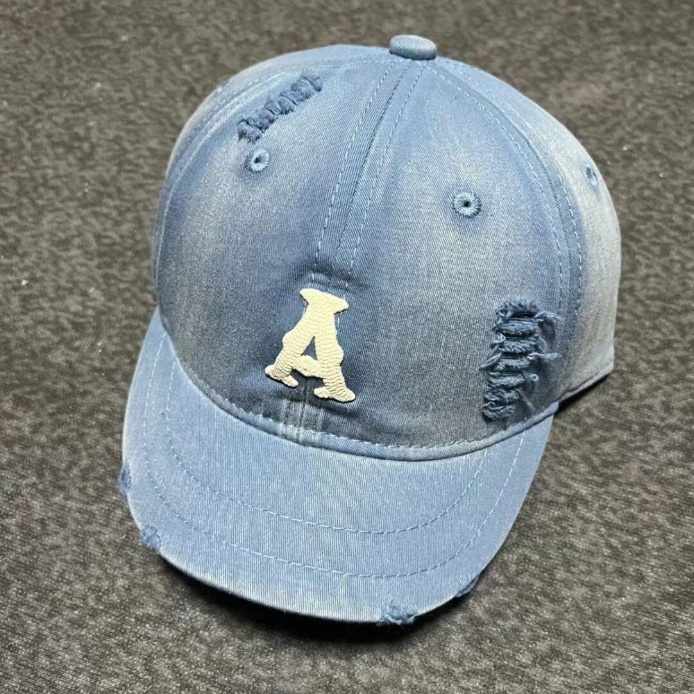 Embroidered Men Baseball Cap Retro Sun Hat Fashion Embroidery Letter Baseball Hat  Male