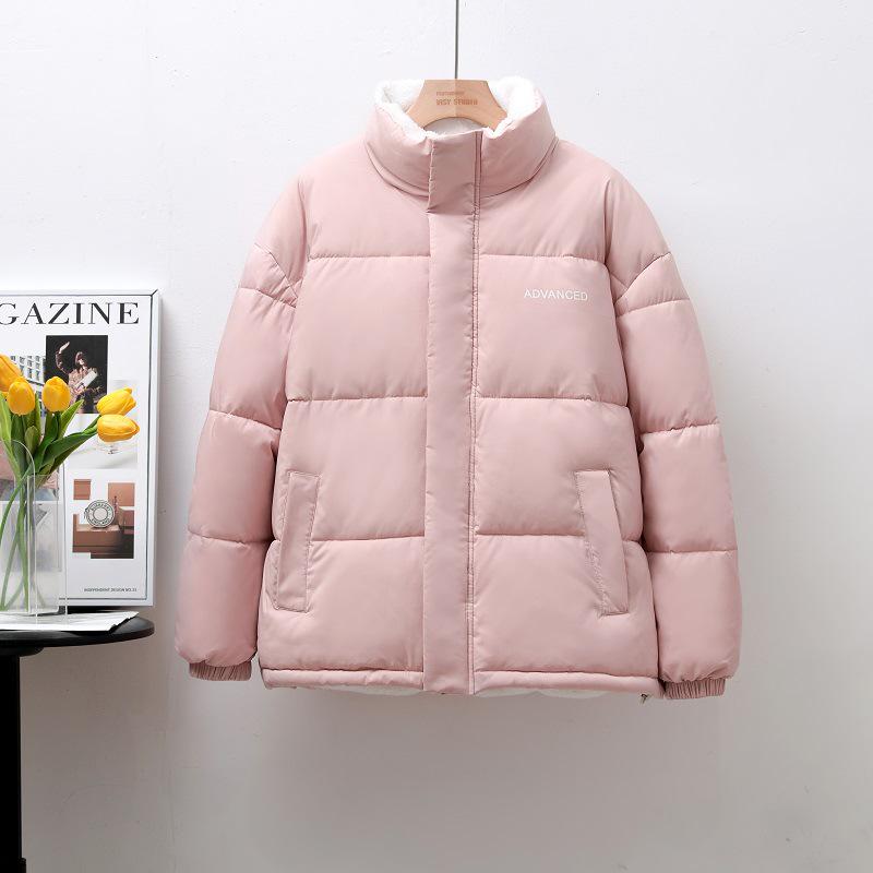 Women's 2026 Winter Cotton Coat with Fleece Lining and Three-Dimensional Pattern - Unisex Fashionable Warmth