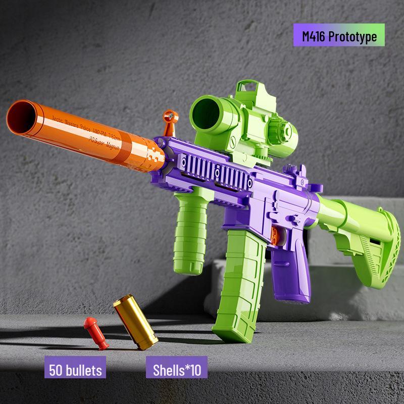 M416 Blowback Carrot Toy Gun with Shell Ejection for Kids, Decompression Toy