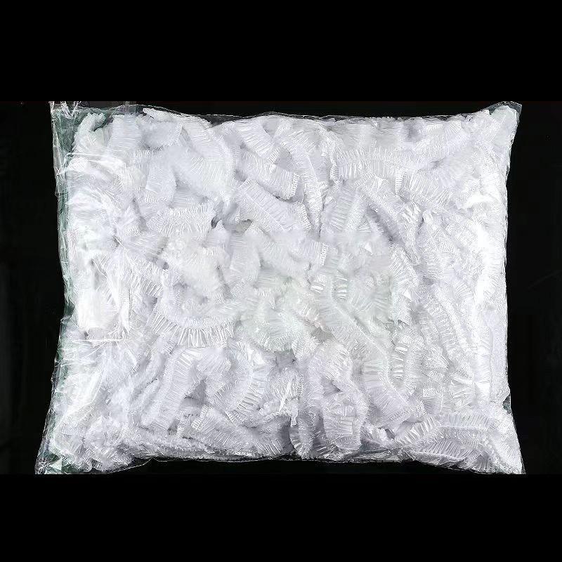50Pcs Disposable Plastic Dust Cover Elastic Transparent Waterproof Protective Bag For Kitchen Appliance Household Use