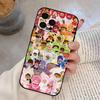 Cute M-Monchhichis Phone Case For iPhone 17,16,15,14,13,12,11 Plus,Pro Max,XS,Soft Silicone Black Cover
