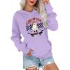 Women's Fashionable, Casual, Comfortable Round-neck, Hooded, Long-sleeved, Halloween-print Warm Sweater