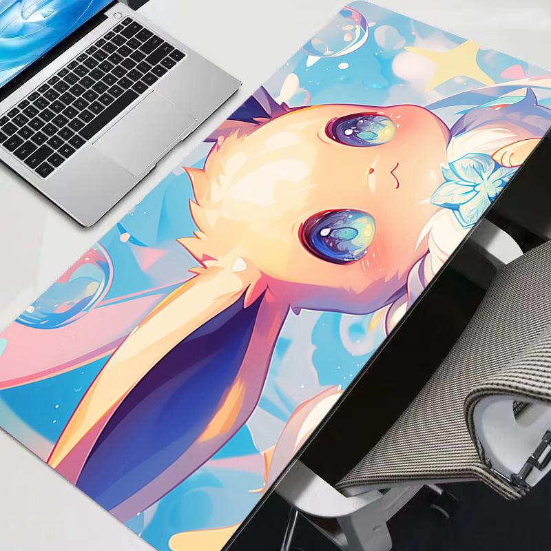 Mouse Pad Anime Carpe Large PC Pokemon Pikachu Jigglypuff Gamer Computer Mausepad Varmilo Keyboard Gaming Accessories Desk Mat
