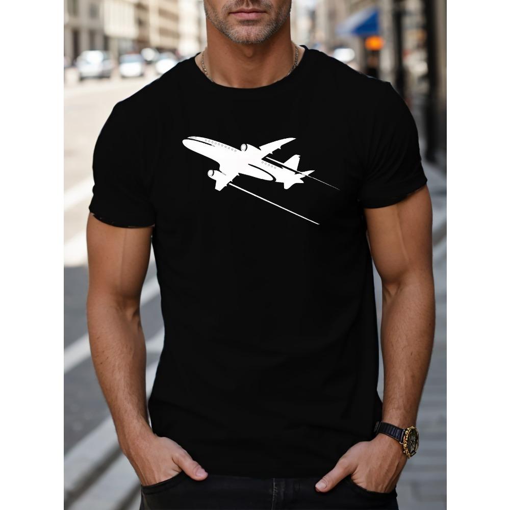 

European sizes Men S Short-Sleeve Summer T-Shirt in Black 4XL чорний